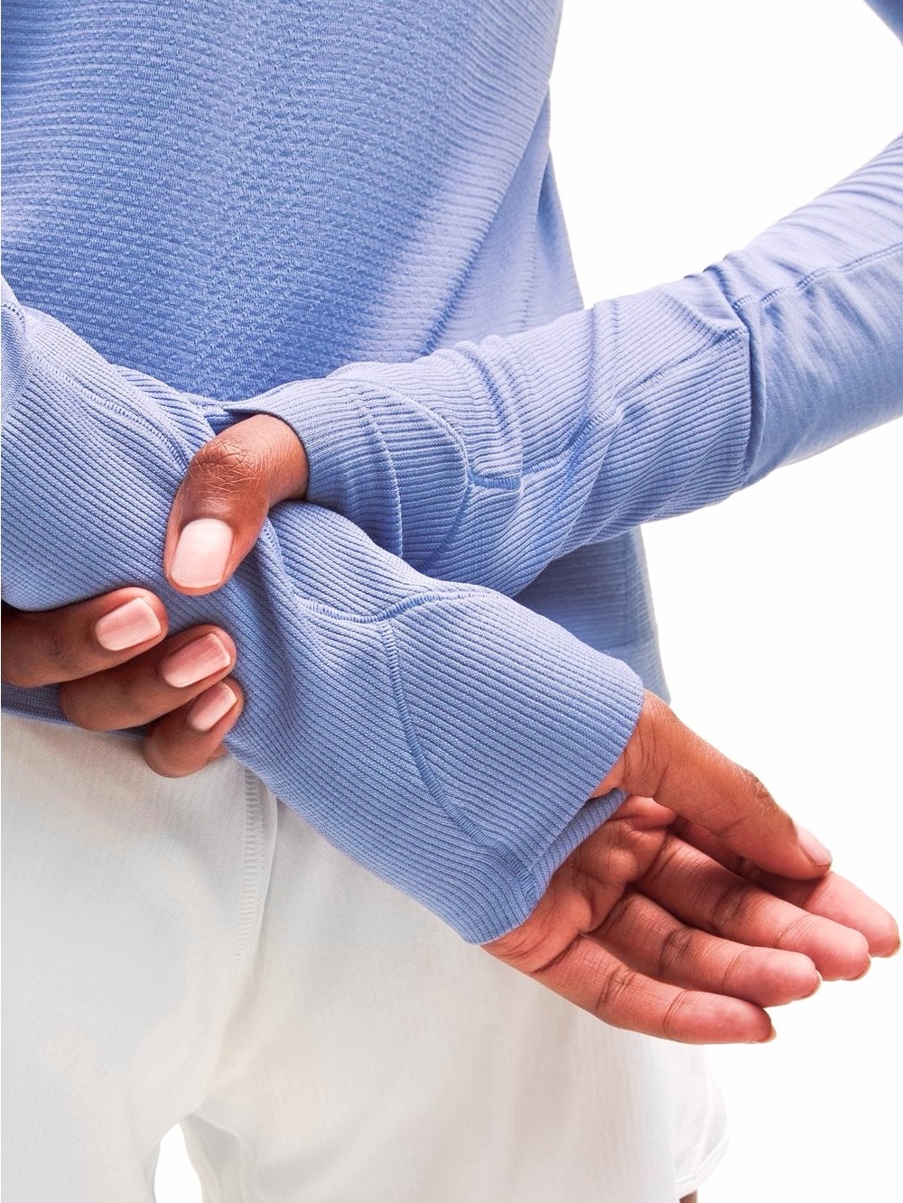 Lululemon Swiftly Tech Long Sleeve Shirt 2.0 Waist Length, Blue Willow color - Picture 8 of 10